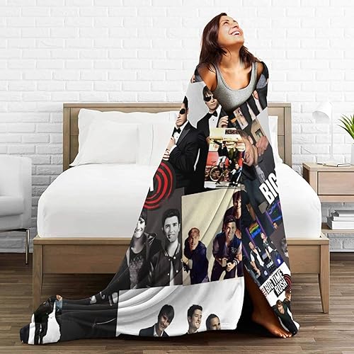 Miniatura 5 de Big Music Time Music Rush - Manta de franela suave de forro polar, cálida y acogedora manta estampada para sofá de 60 x 50 pulgadas