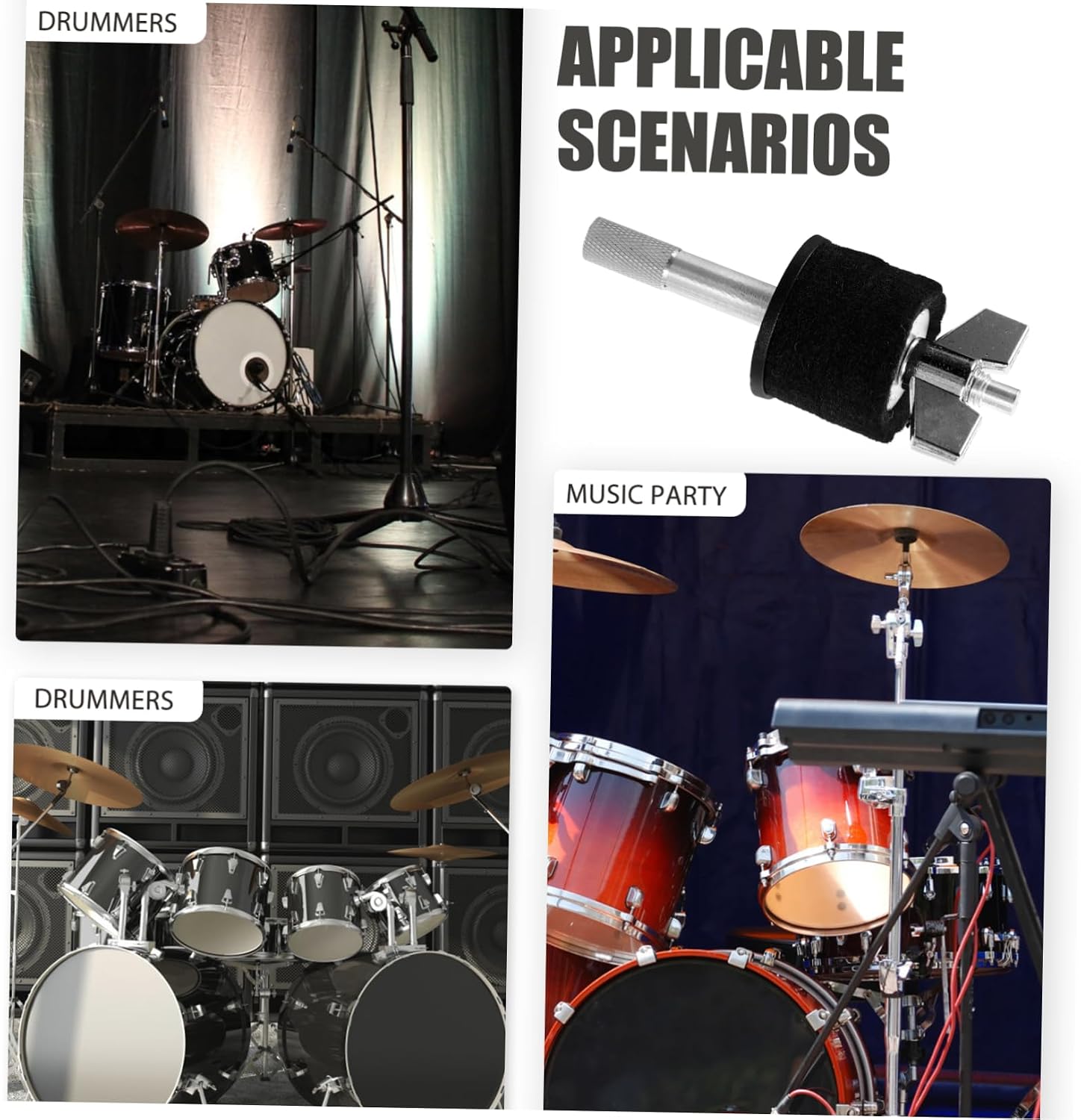 Cymbals Stacker Mount Rack for Drummers Easy Installation Cymbal Accessory Base Compact Design for Splash and Standard Metal Construction