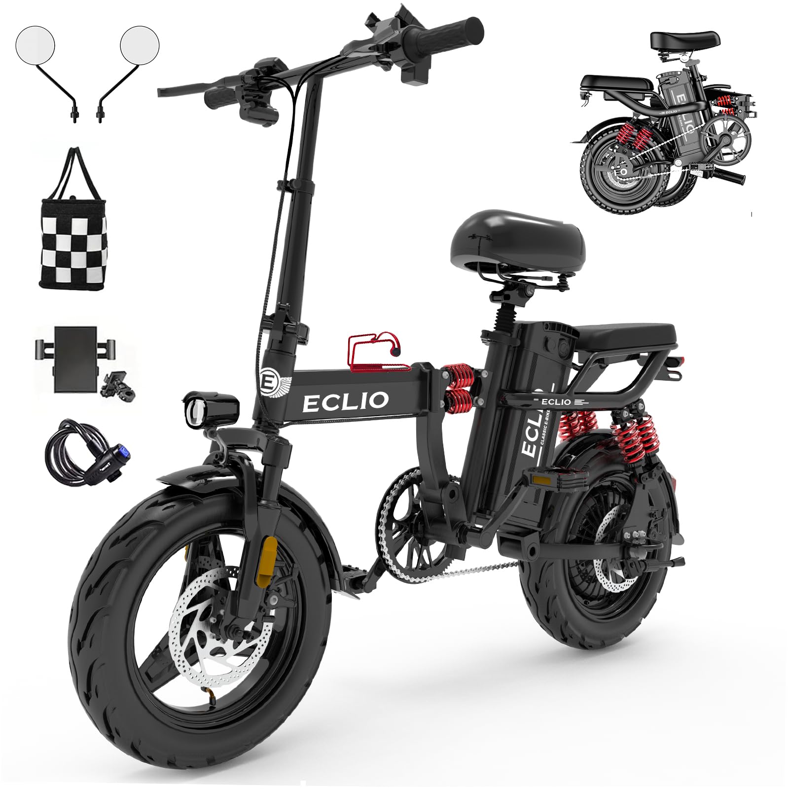 buy electric motor bicycle Amazon.com: DDC TECH Folding Electric Bike for Adults, 800W Peak Motor  20MPH, Ebike with 48V 15Ah Removable Battery, 35-55 Miles Range, 14''  Adults Electric Bicycles for Men Women Commuter : Sports &