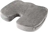 Almofada Para Coccix - Almofada Ortopédica de assento para carro, cadeira de escritório - Ultra Confortável para alívio da dor no cóccix - Visco NASA Gel Dr Coluna