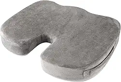 Almofada Para Coccix - Almofada Ortopédica de assento para carro, cadeira de escritório - Ultra Confortável para alívio da dor no cóccix - Visco NASA Gel Dr Coluna