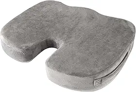 Almofada Para Coccix - Almofada Ortopédica de assento para carro, cadeira de escritório - Ultra Confortável para alívio da dor no cóccix - Visco NASA Gel Dr Coluna