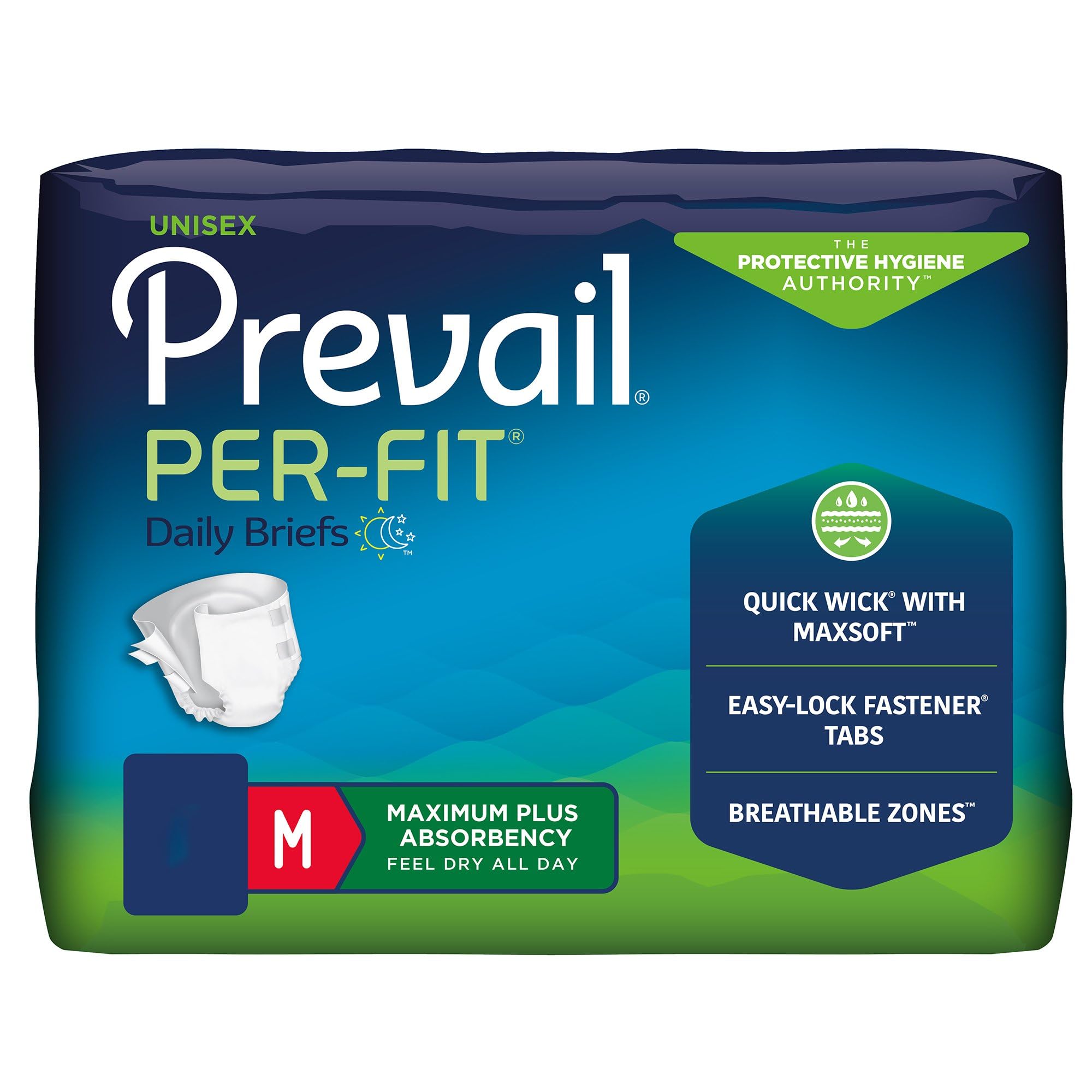 Prevail Per-Fit Incontinence Briefs with Tabs