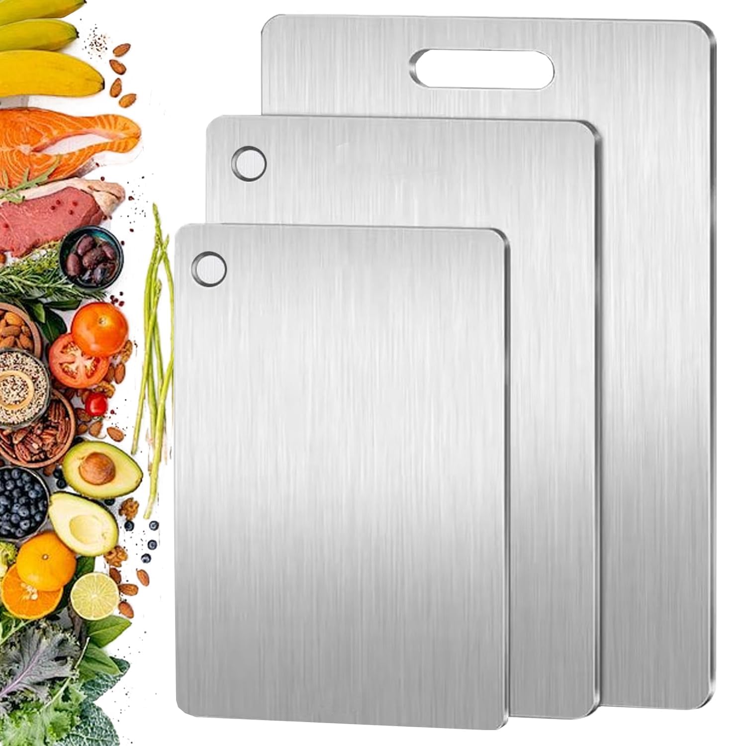 Generic 100% Pure Titanium Cutting Board Set of 3