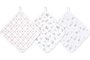 Ultra-Soft, Absorbent aden + anais Essentials Classic Washcloth with Convenient Loop