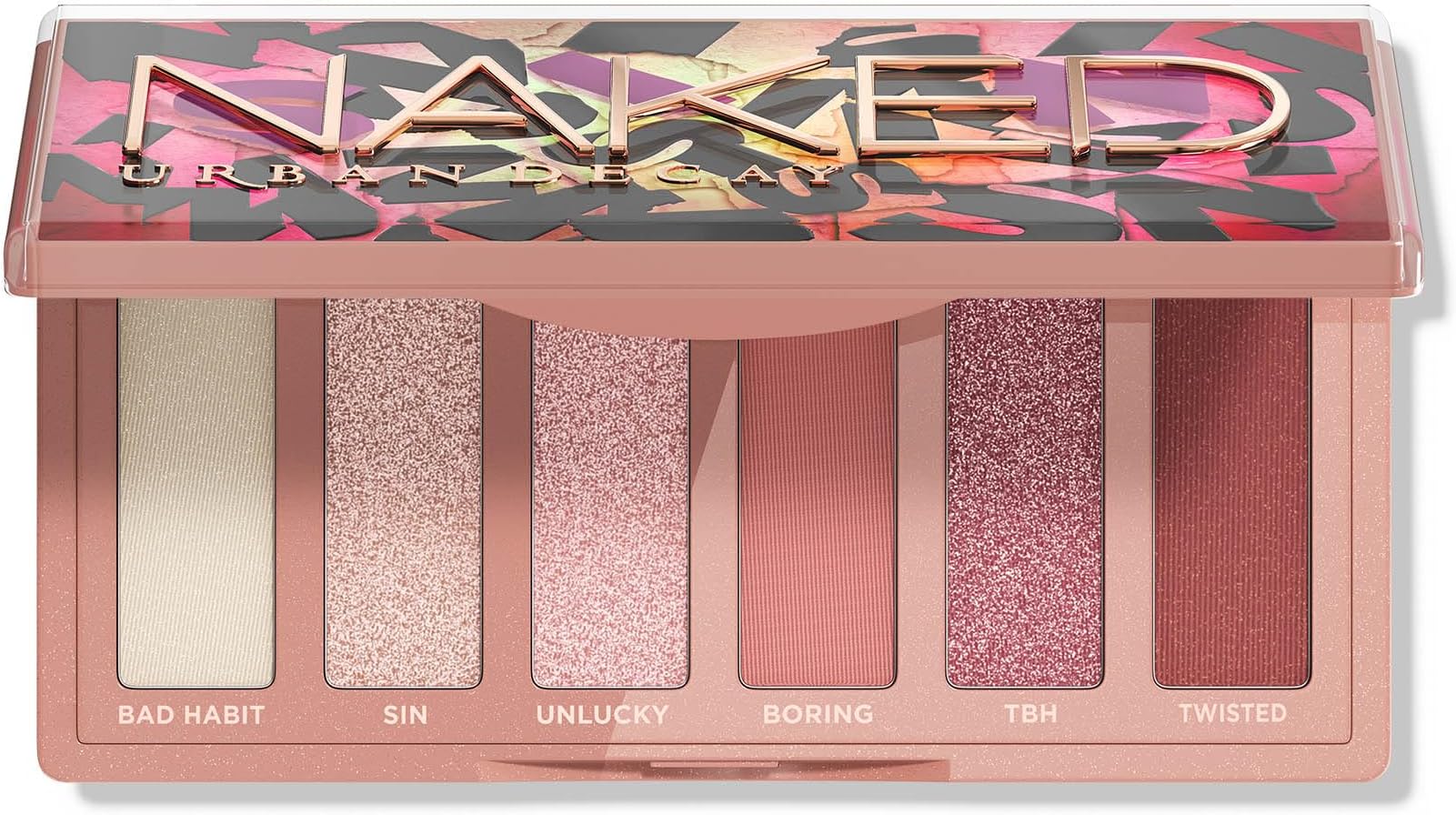 Naked Mini Eyeshadow Palette - 6 Multi-use Shades, Ultra-Blendable, Lasts Up to 12 Hours, Crease-free, Matte Shimmer or Metallic Colors, Compact, Travel Size, Cruelty Free, Vegan
