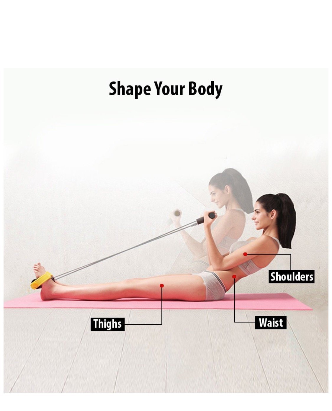 RRJ Unisex Latex Waist Reducer Exerciser & Body Trimmer 1