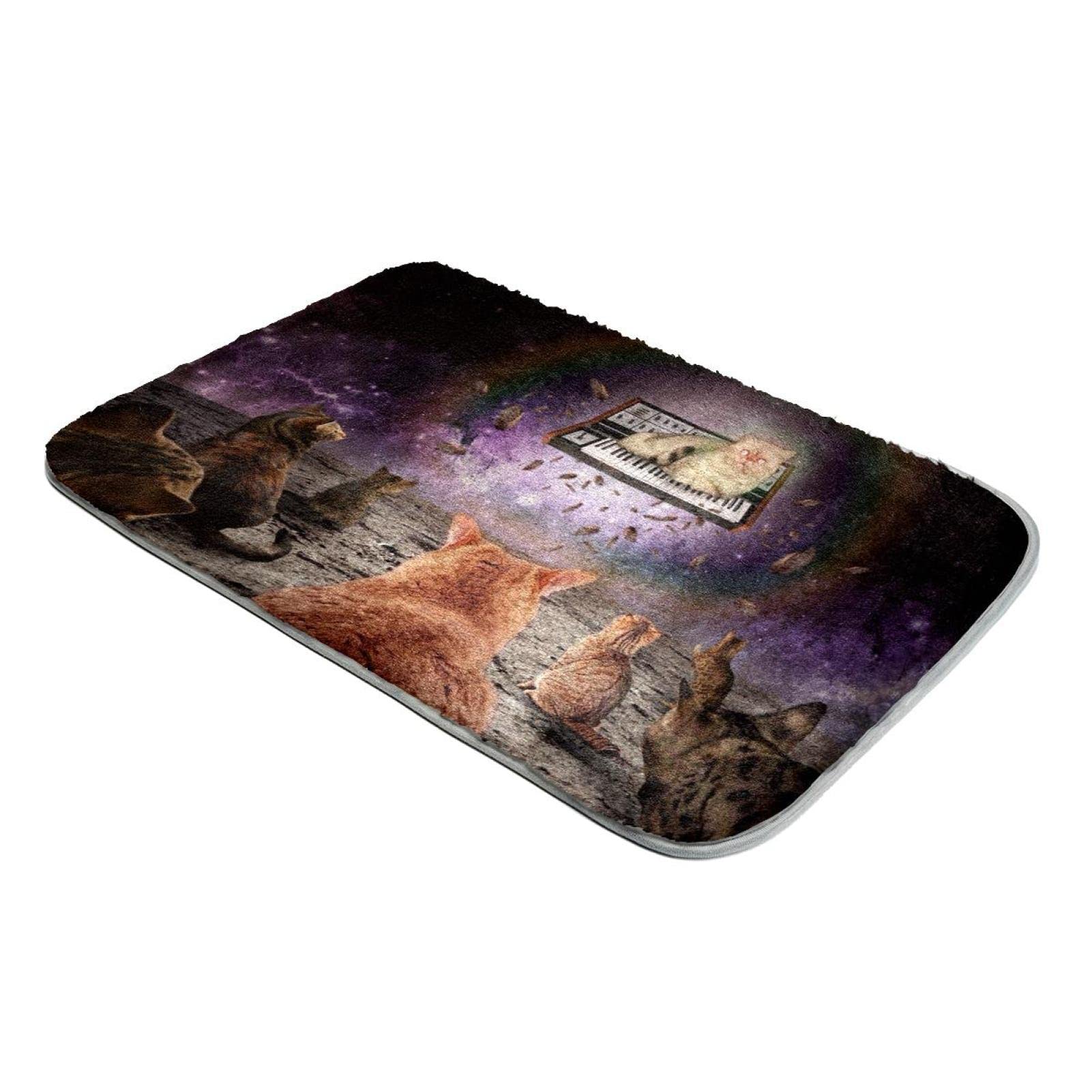 Tapis chat ultra doux en fausse fourrure lit confortable pour sol