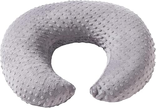 Miniatura 9 de Minky Dots - Funda de almohada de lactancia, funda de almohada de felpa transpirable para lactancia materna, se adapta a la almohada de lactancia,