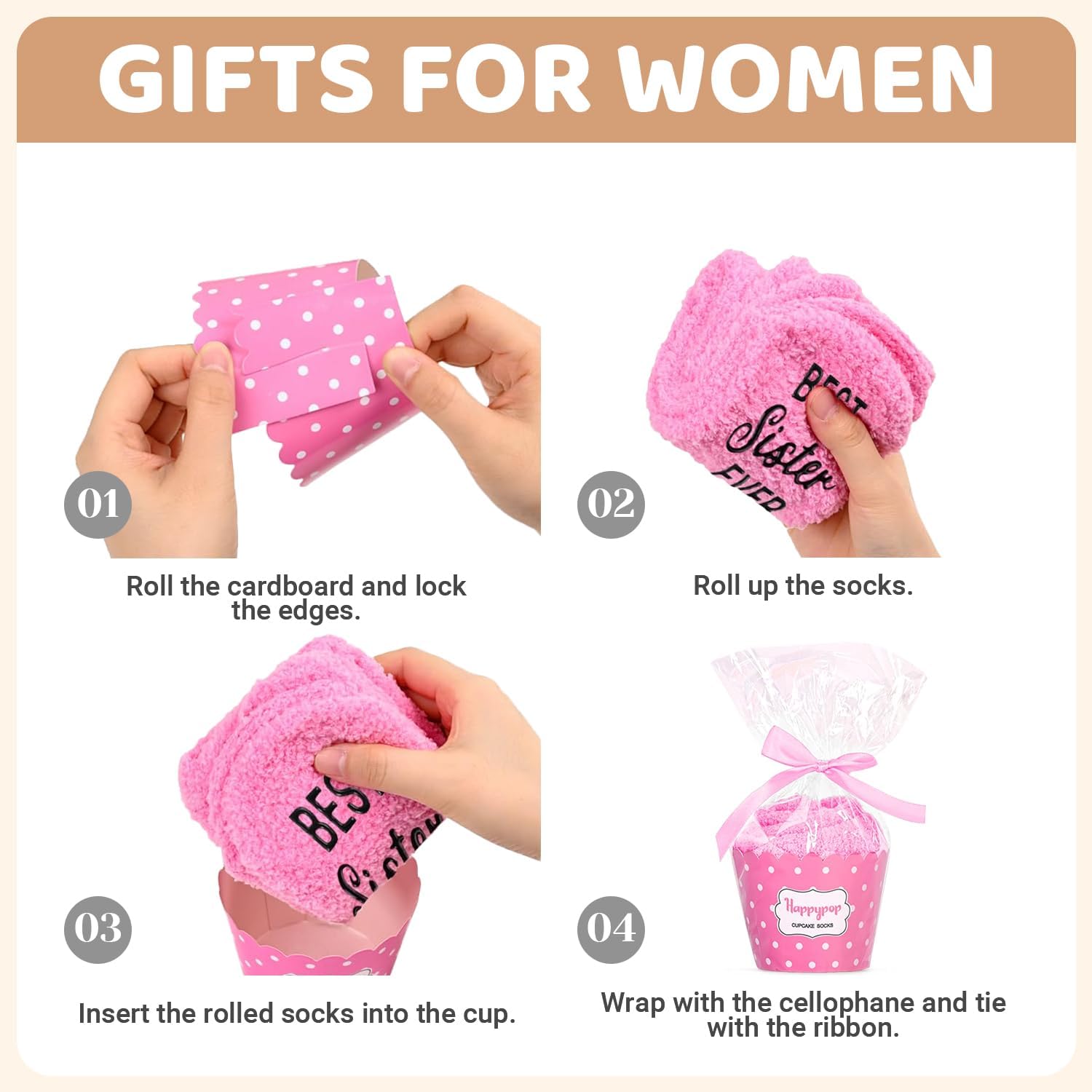 HAPPYPOP Mothers Day Socks - Gifts for Sister Mom Daughter in Law, Godmother Socks - Image 4