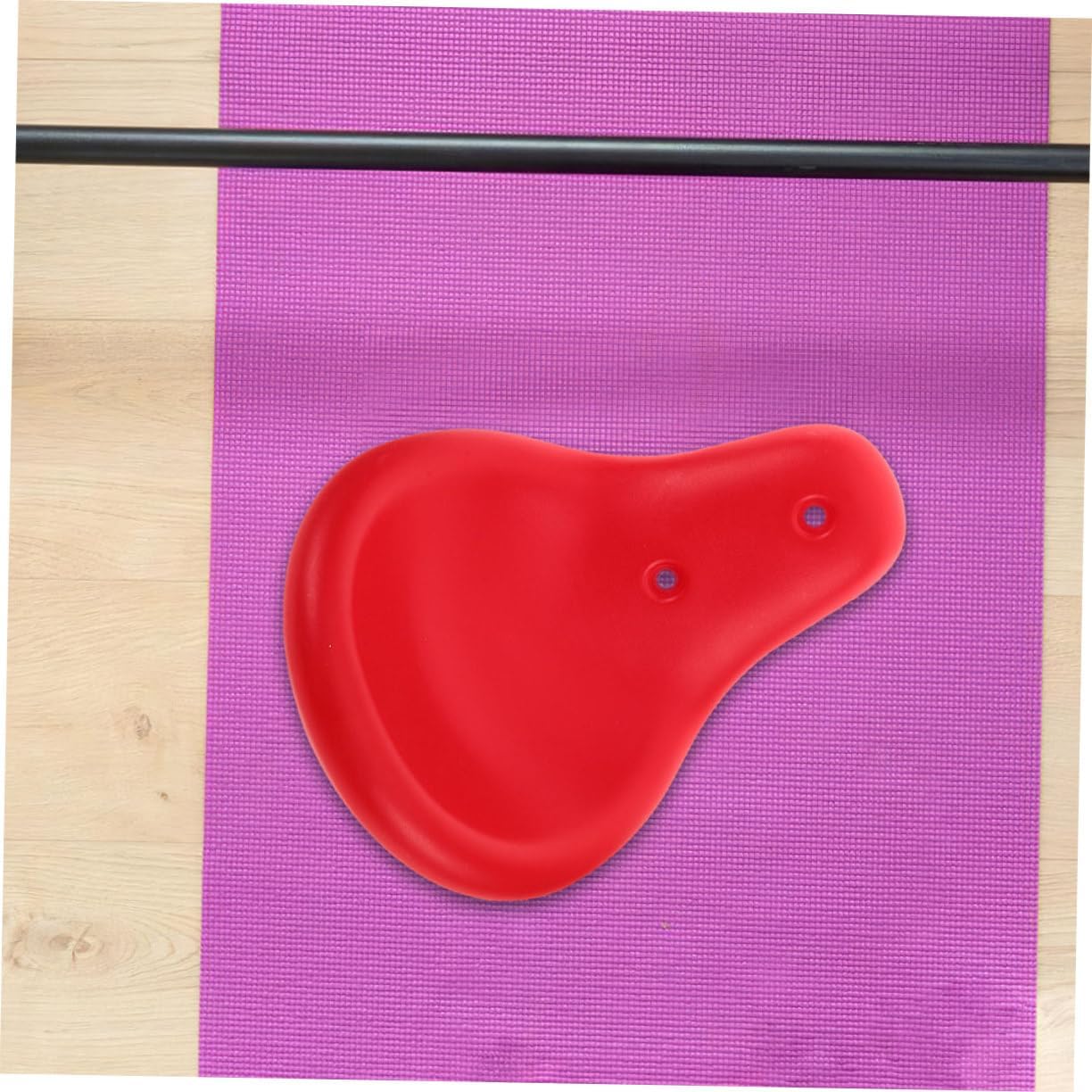 UPKOCH 2pcs Seesaw Seat Replacement Ergonomic Plastic Swing Seat for Outdoor Playgrounds Weather-Resistant Fitness Equipment Accessories Red for Parks and Community Spaces