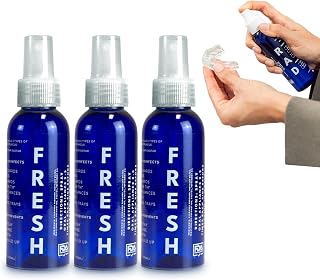 RAD FRESH - Natural Mouth Guard Cleaner with Food-Grade Hydrogen Peroxide, Easy-to-Use, No-Rinse-Formula Retainers Cleaner for All Oral Devices Like Aligners, Dentures & More, 3 Pack, 3.4 oz
