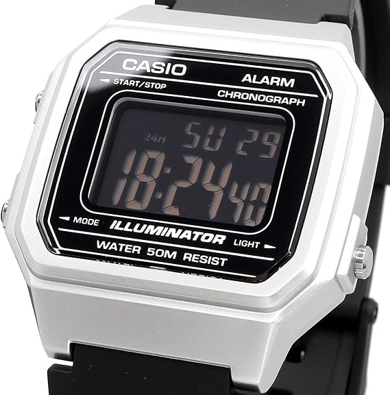Casio Standard W-217HM-7B Watch Men's Women's Kids Children Boys Girls Cheap Casio Digital Date Silver Black Black Overseas Model Parallel Import