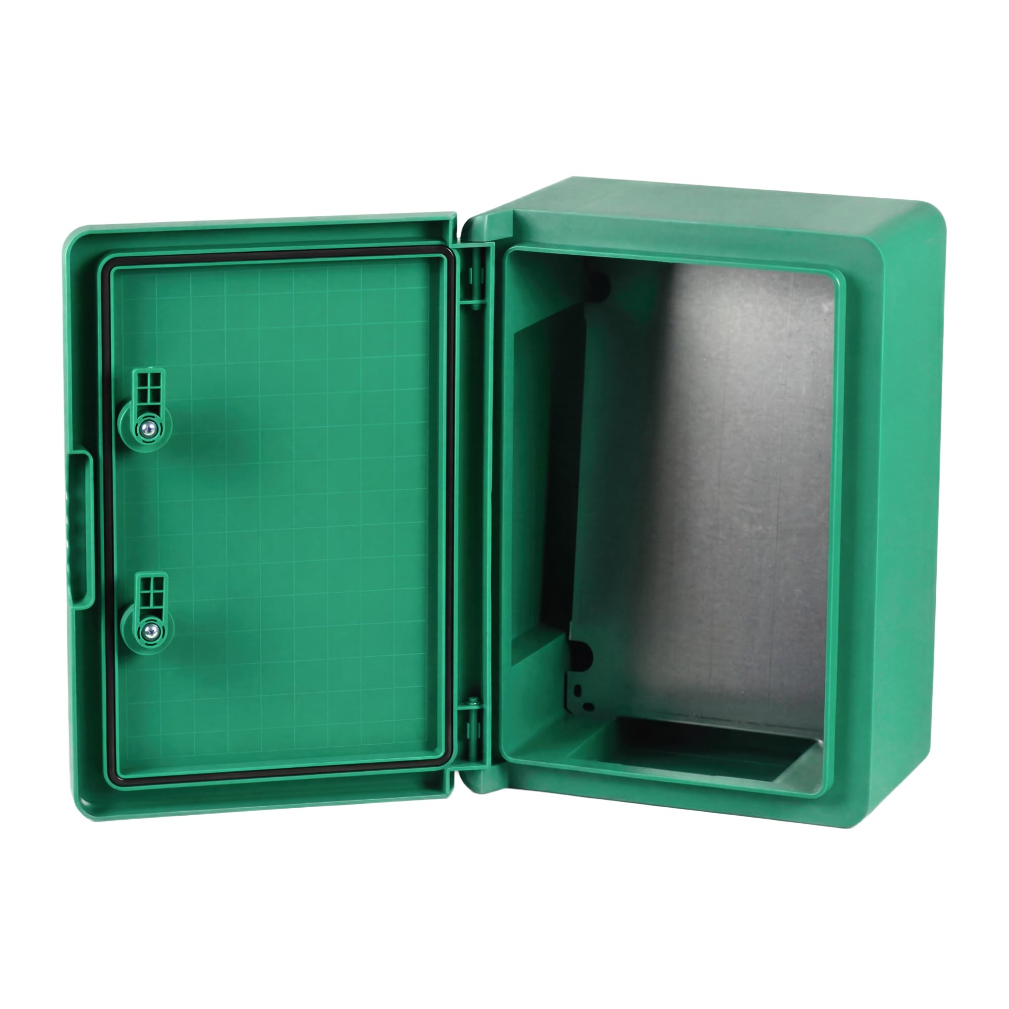 BOXEXPERT® Verteilerkasten außen wasserdicht [ABS Kunststoff IP65 Gehäuse] grün (Serie Fleet) 350x250x150mm | Schaltschrank außen | Wandschrank | Industriegehäuse | Leergehäuse