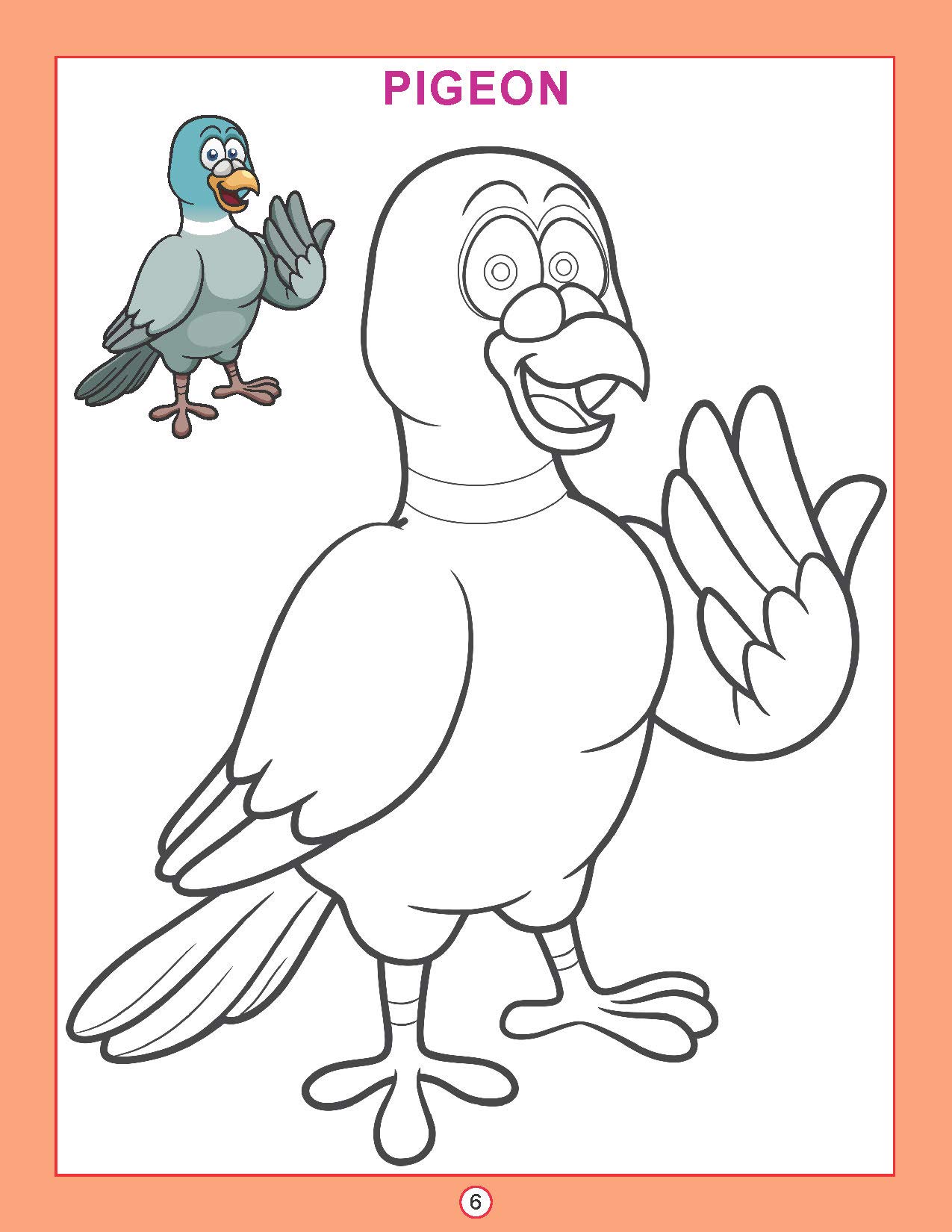 Birds Colouring Book for Kids Age 3β5 Years | Copy Colour: Birds | Fun Preschool Activity to Learn Colours & Bird Names | Large Images & Thick Paper for Easy Colouring | Early Learning Educational Book 1