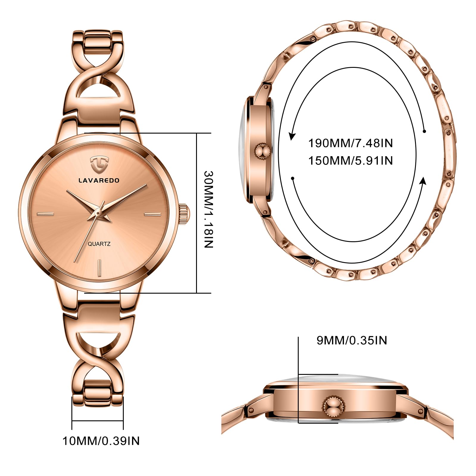 NN BEN NEVIS L6680R-RoseGold - Reloj para mujer fabricado en China