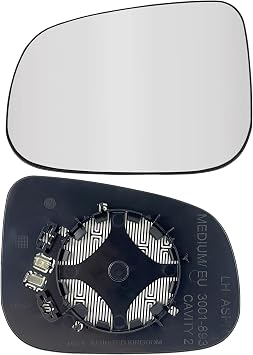 Driver Side Heated Mirror Glass Compatible with Volvo S60 2012-2017, S80 2012-2016, V60 2015-2018 Left Side Heated Mirror Glass with Rear Holder