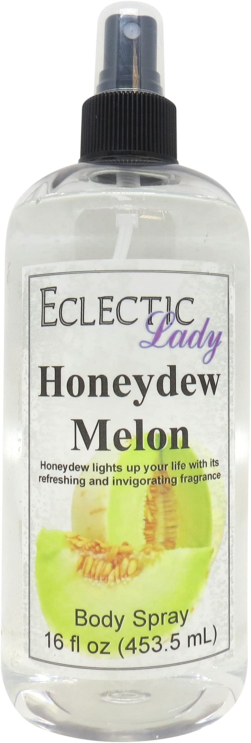 Eclectic Lady Honeydew Melon Body Spray, Double Strength, 16 ounces, Body Mist for Women with Clean, Light & Gentle Fragrance, Cologne with Soft, Subtle Aroma For Daily Use