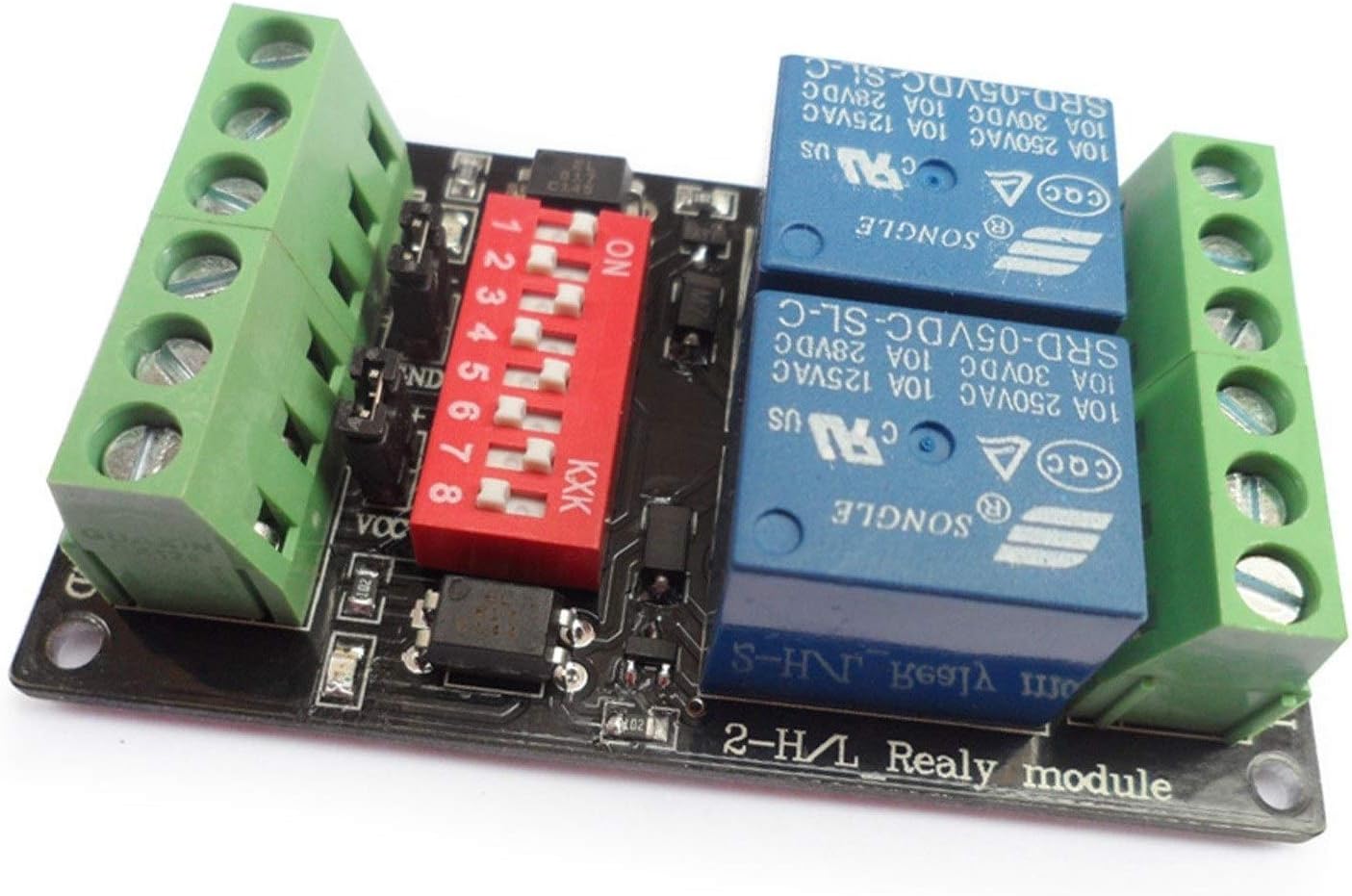 Module DC3V/3.3V 2 Channel Relay Module Optocoupler Isolation Level Trigger Detection and Sensing Module