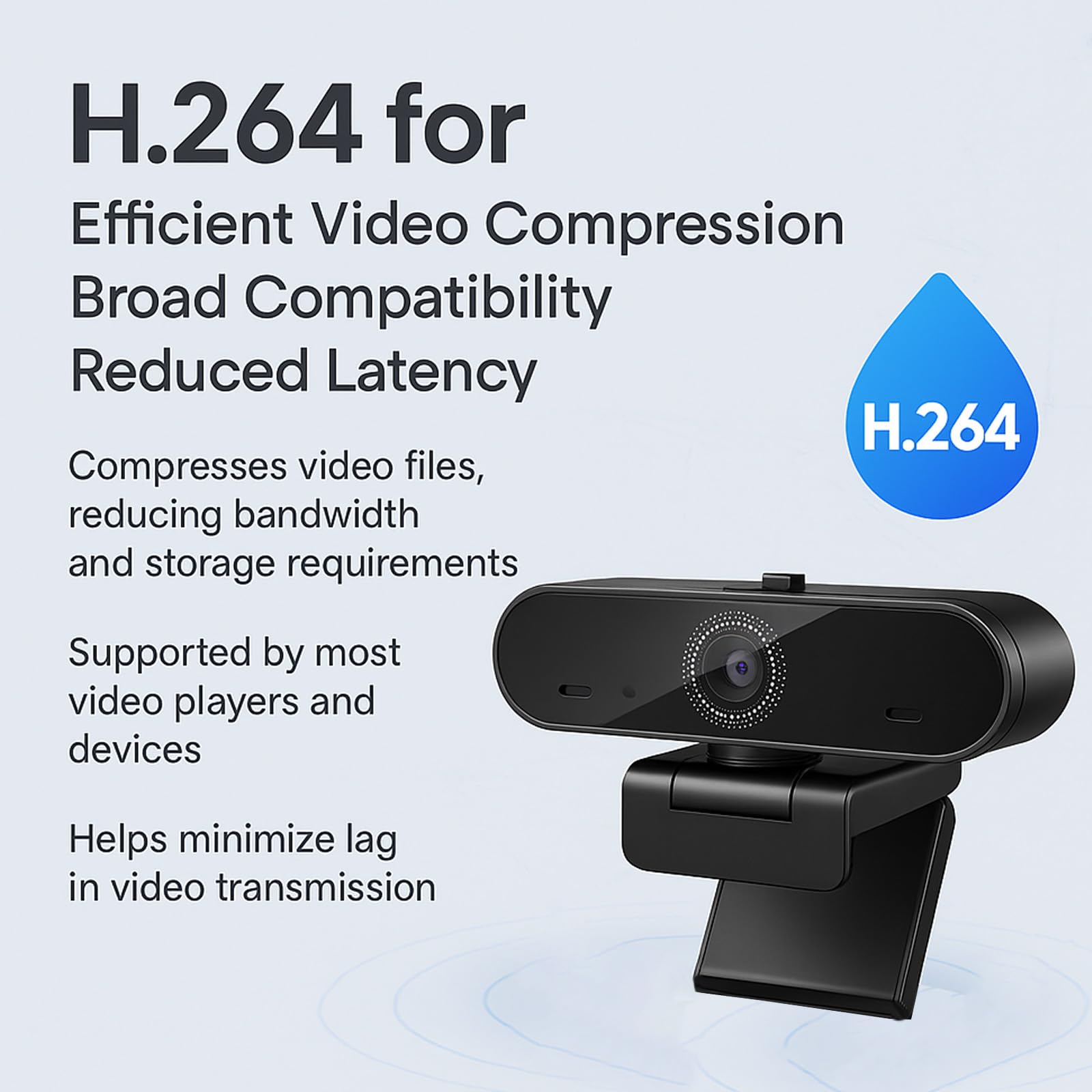 60FPS 1080P Live Streaming & Conference Webcam Dual Noise-Canceling Mics Autofocus HDR | Privacy Cover | H.264 USB & Play