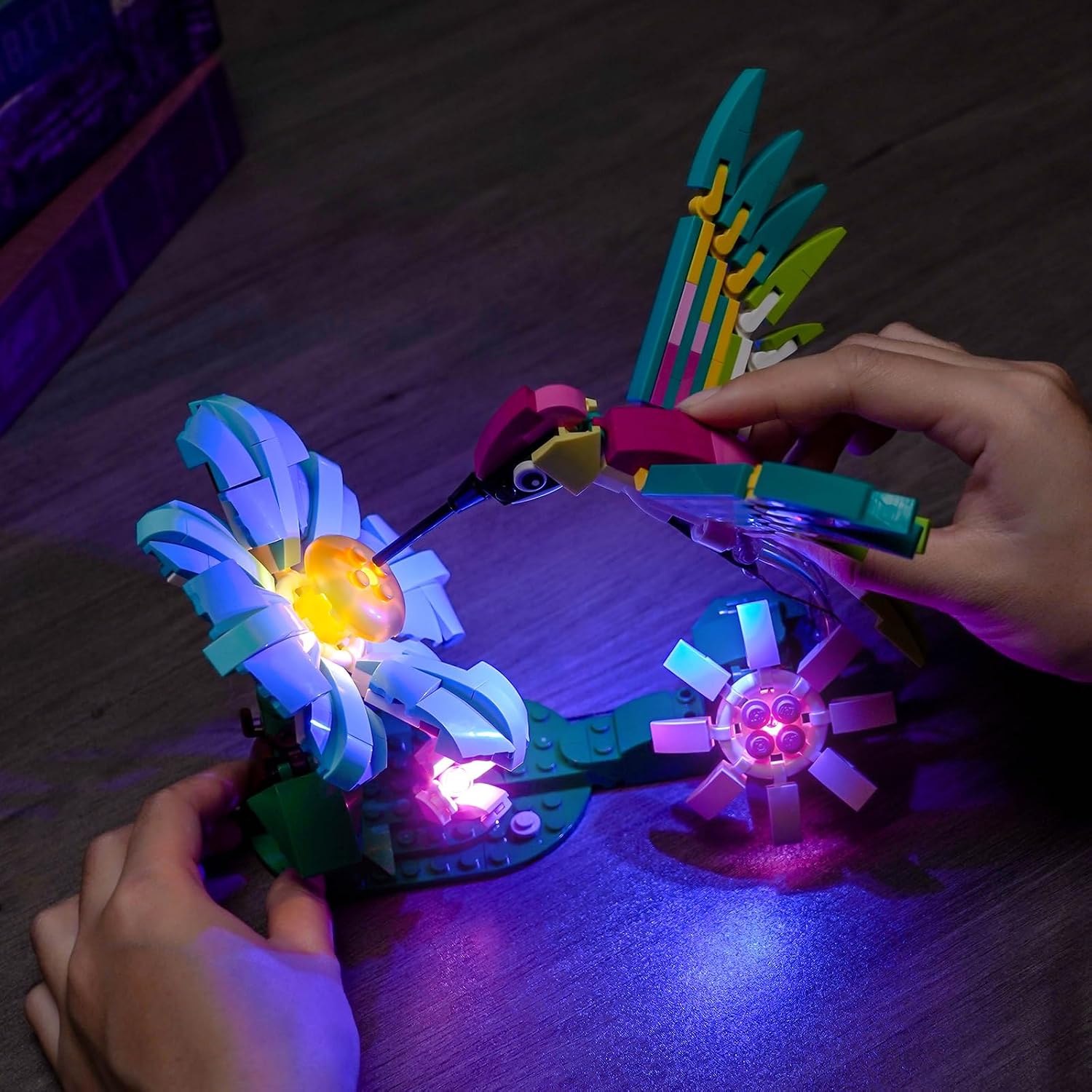 Upgraded Led Light Kit Compatible with Lego Wild Animals Colorful Hummingbird Building Set, Lights Decoration Compatible with Lego 31384 (Model Not Included)