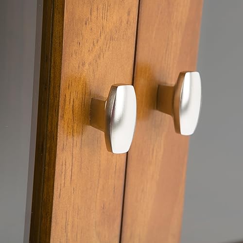 Miniatura 6 de SIMPLIHOME Warm Shaker - Armario de almacenamiento bajo de madera maciza de 32 pulgadas de ancho con 2 estantes en marrón dorado claro, gabinete de