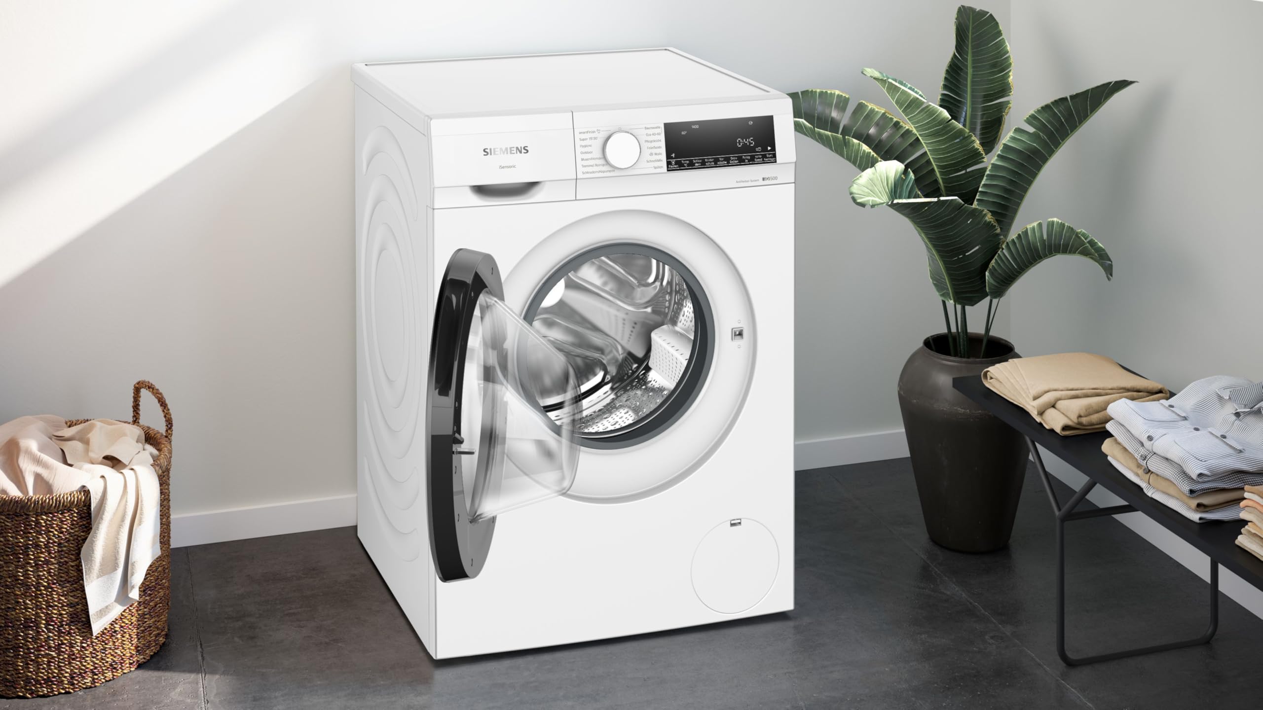 Siemens WG54G2Z41, iQ500, Waschmaschine freistehend, waterPerfect Plus, Antiflecken-System, speedPack L, Outdoor-Programm, Softtrommel, aquaStop, Frontlader, iQdrive, 10 kg, 1400 UpM