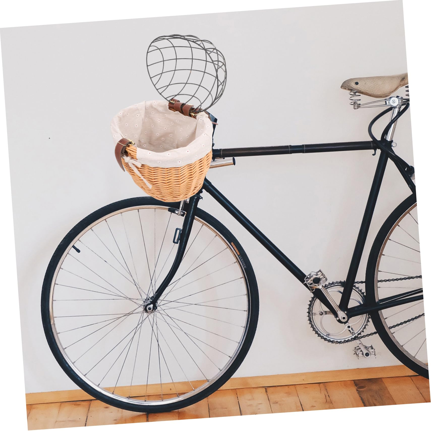 Toddmomy Durable Pet Bike Basket Carrier Easy Install Front Handlebar Storage Bag for Dogs and Cats Quick Release Tool Mounting for Cycling Adventures