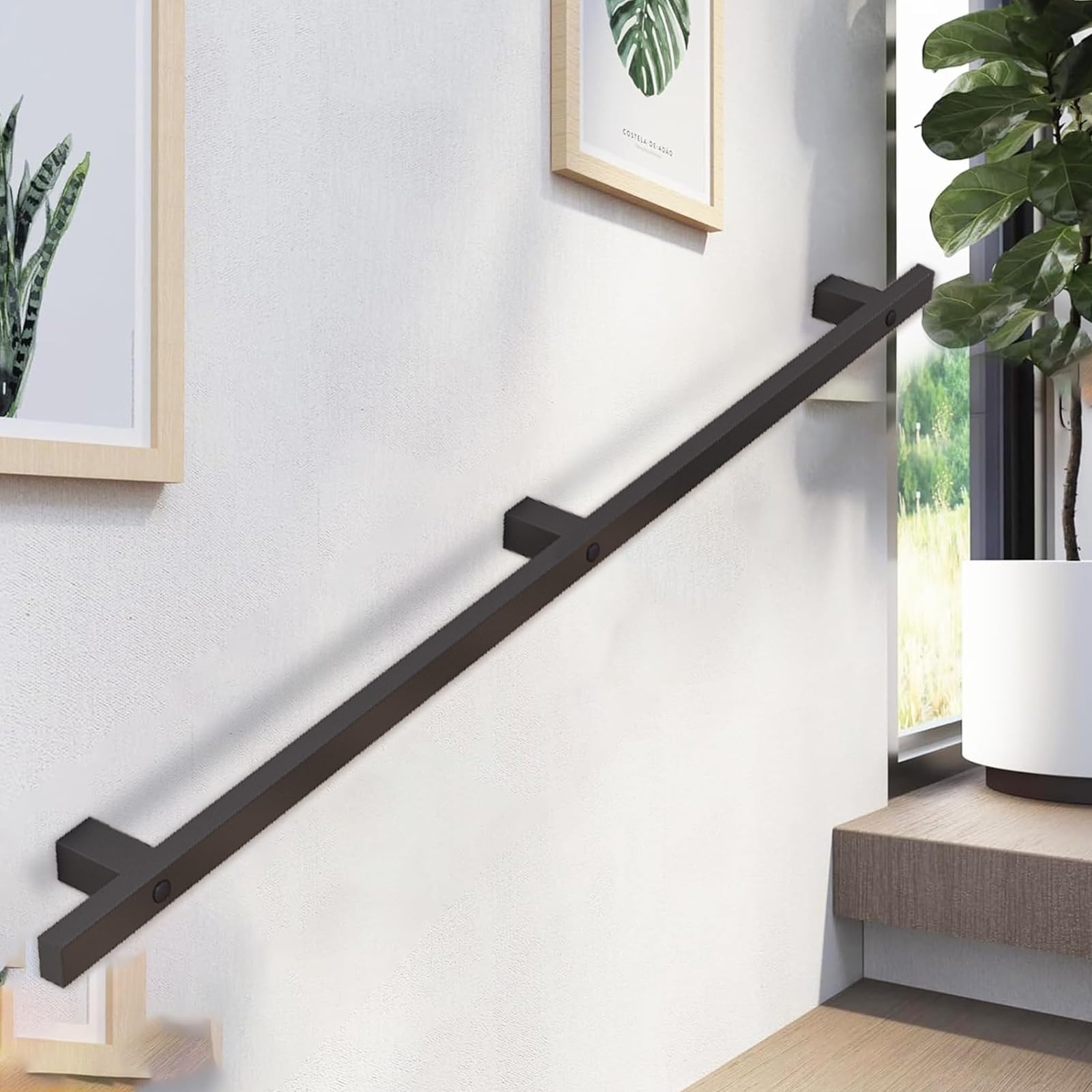 Rampes antidérapantes pour escalier intérieur afin d'éviter les chutes
