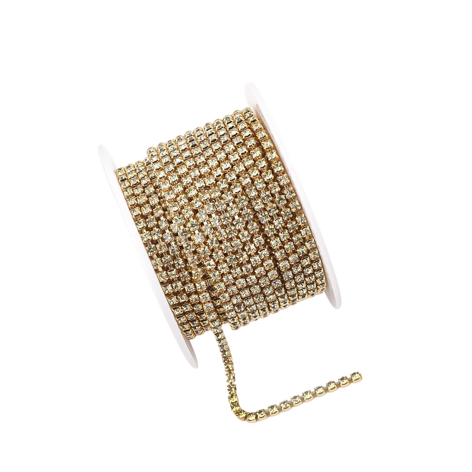 PATIKIL Strass da Cucire, 50Pz Forme Miste Gemme Vetro con Base Metallo a Forma Fiore, Strass per Tessuti Scarpe, Vestiti, Cinture, Decorazioni Cucire, Champagne (0.35-0.75