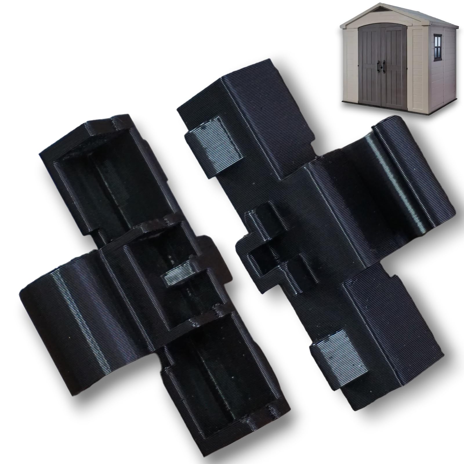 Replacement Door Hinges for Keter Factor Shed – Check Fit with Photos & Dimensions – Shed Door Hinge Repair Part – Set of 2 – UK Made DIY Best Buy®