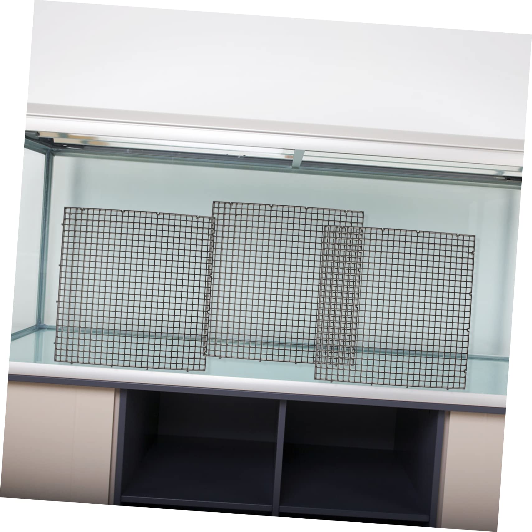 Angoily 1ensemble Plaques De Séparation pour Aquarium Isolante pour Répartition des Poissons Accessoire Pratique pour Aquariums avec Ventouses Noires