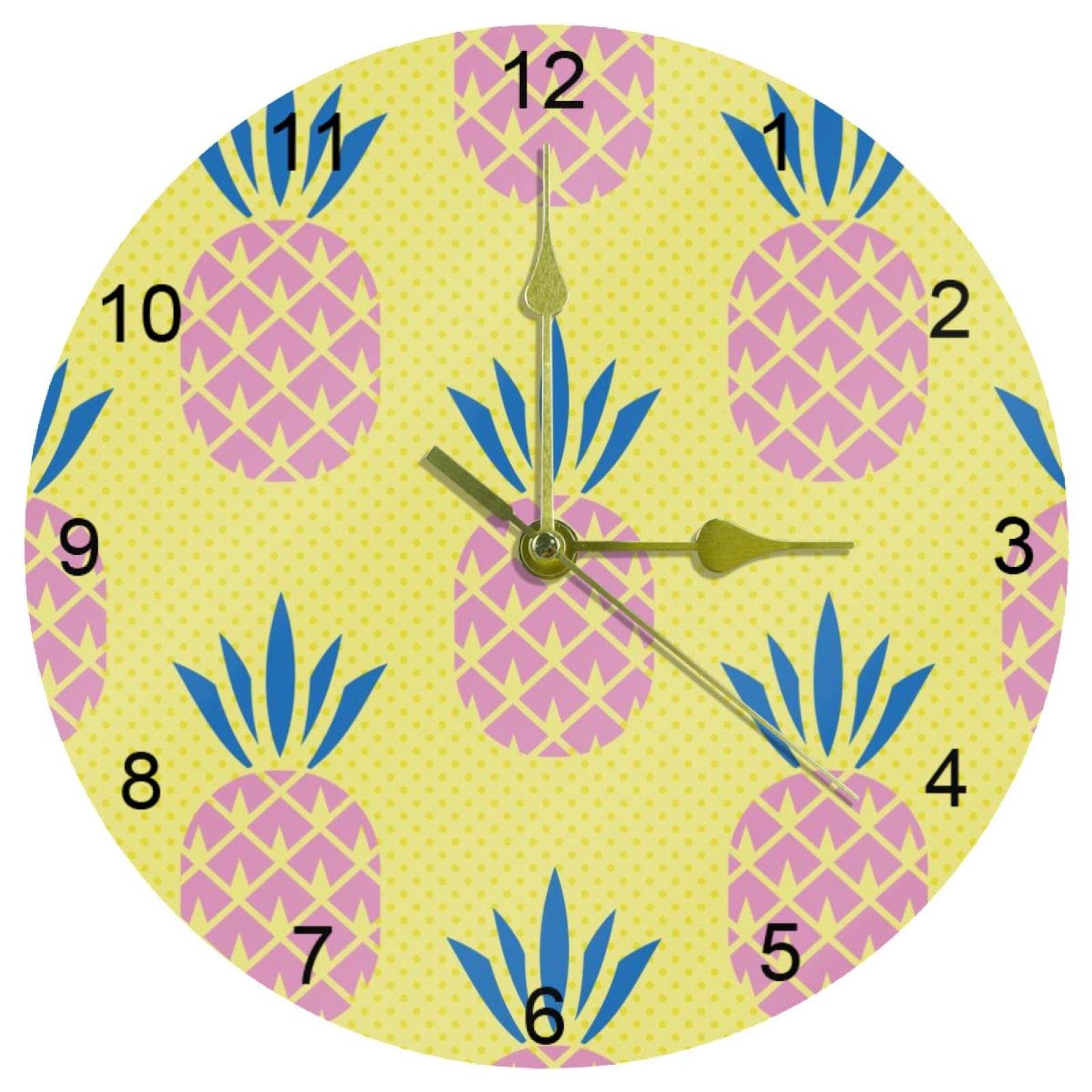 Horloge murale sans tic-tac fonctionnant à piles pour la chambre