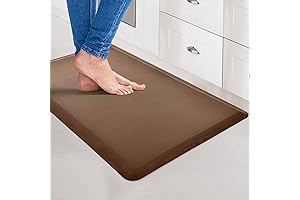 Art3d Kitchen Mats - 1/2 Inch Anti Fatigue Brown Kitchen Mats for Floor