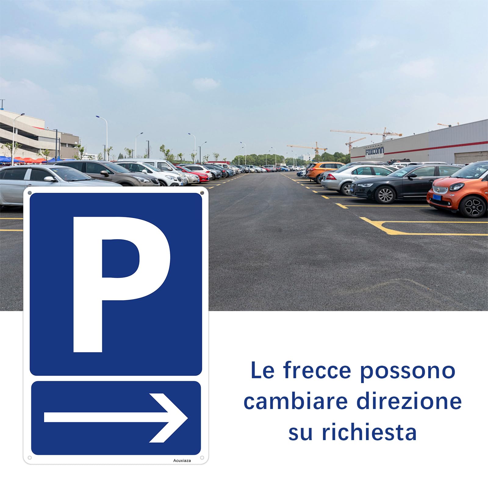 ALKB Cartello Consegna Pacchi In Alluminio - 20,3x30,5 Cm Per Esterno