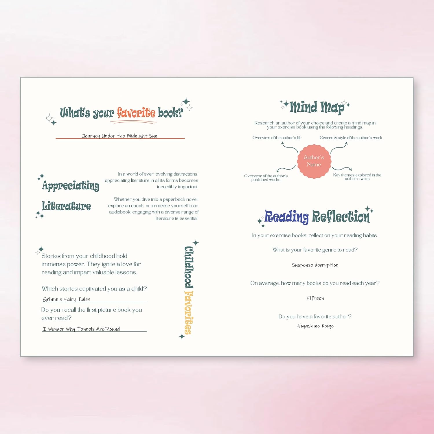 TIEFOSSI Reading Journal for Book Lovers, Track Your Reading Progress, 85 Book Reviews, Stage Reading Record, Hardcover A5 Journal Reading Planner, Gifts for Readers - Image 5