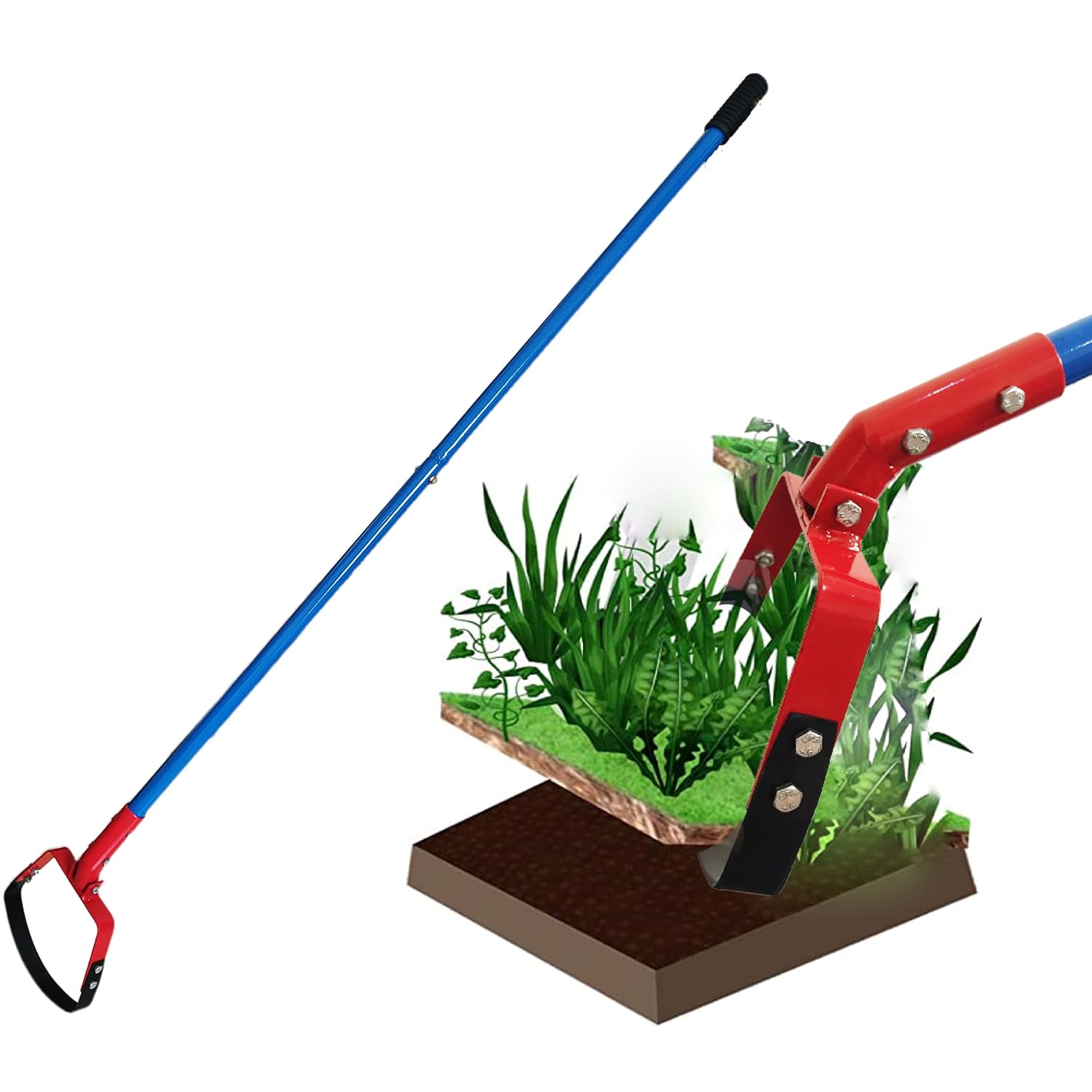 MAXAGRO Heavy Duty Hand Weeder with Handle Manual Weeder for