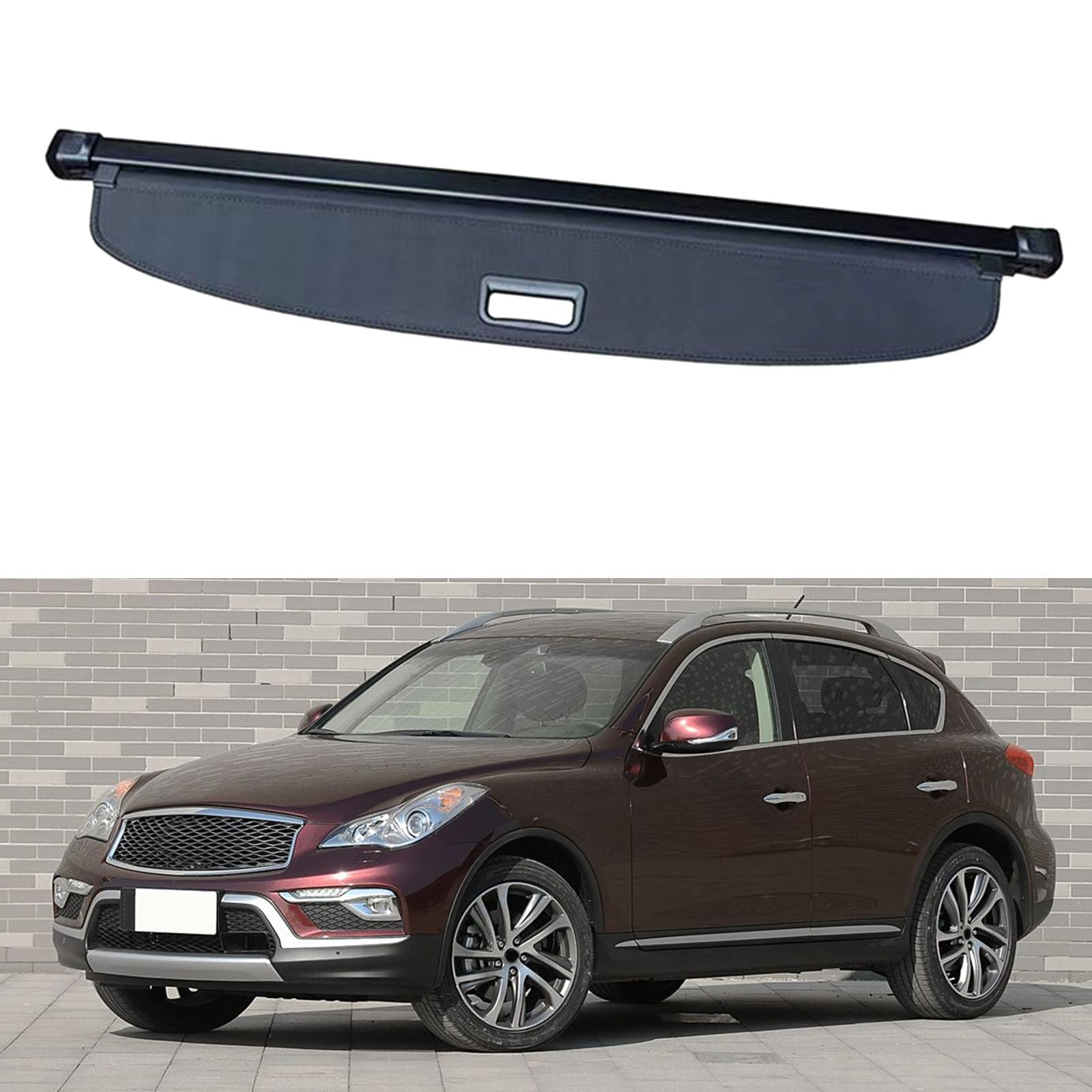SXLGDW Car Retractable Rear Trunk Parcel Shelf,Compatible with Infiniti QX50 2013-2018,Car parts