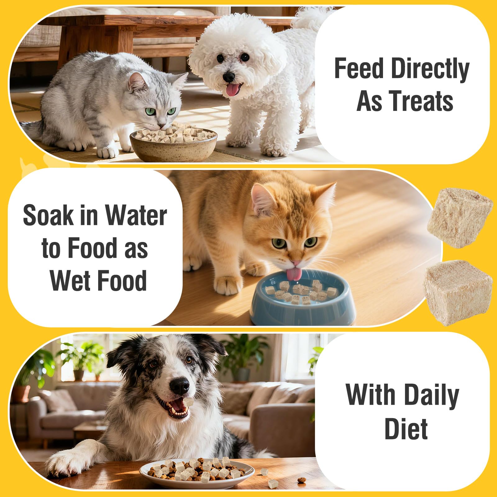 Friandises Lyophilisées pour Chats, Friandises Lyophilisées au Canard pour Chiens et Chats, 100% Magret de Canard, Riche en Protéines, sans Gluten ni Céréales (80g)