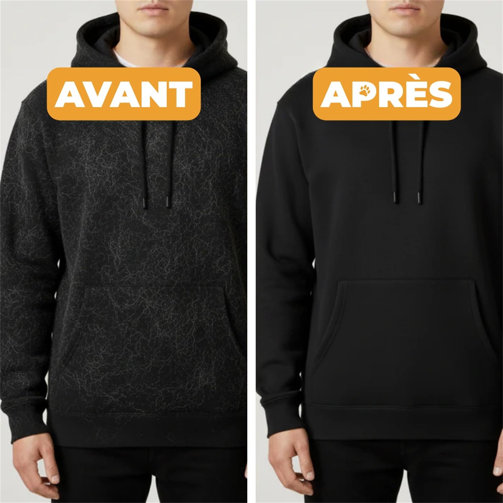 Pawlet Gant Anti-Poils Réutilisable & Écologique Double Face pour toilettage des Animaux, Gants de toilettage pour Nettoyer, peigner et coiffer Les Animaux