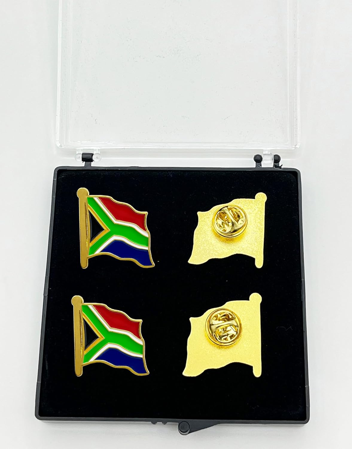 stidsds South Africa Flag Pin - South Africa Flags Pins Lapel South African Flag Enamel Lapel Pin Men Women Suit & Waving Patriotic Metal Badge Souvenir Hat Backpacks Decoration(4 Pack) - Image 5