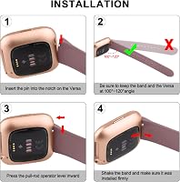 Vancle Fitbit Versa 2/Versa/Lite cserecsatorna, uniszex állítható szíj 5