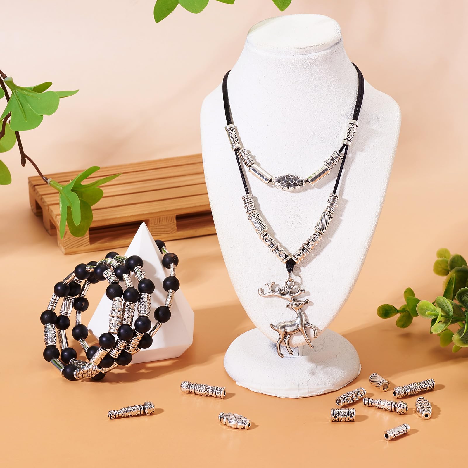 COHEALI 100pièces Perles Alliage Pour Décoration Diy Bijoux