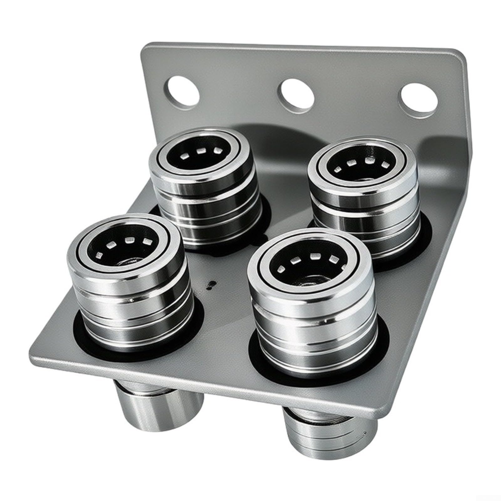 4x Hydraulik-Schnellkupplung 5/8" ISO 5675 für Landwirt Traktor Push Pull