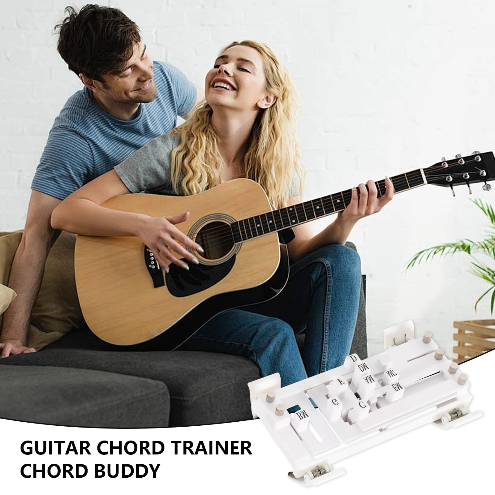 Gitarrenakkord Presser, Gitarren Akkord Trainer, Gitarrenhilfs-Akkordwerkzeug, Gitarren Akkordwechsler Werkzeugset, Gitarren-Akkorddrücker Geeignet für Gitarrenanfänger