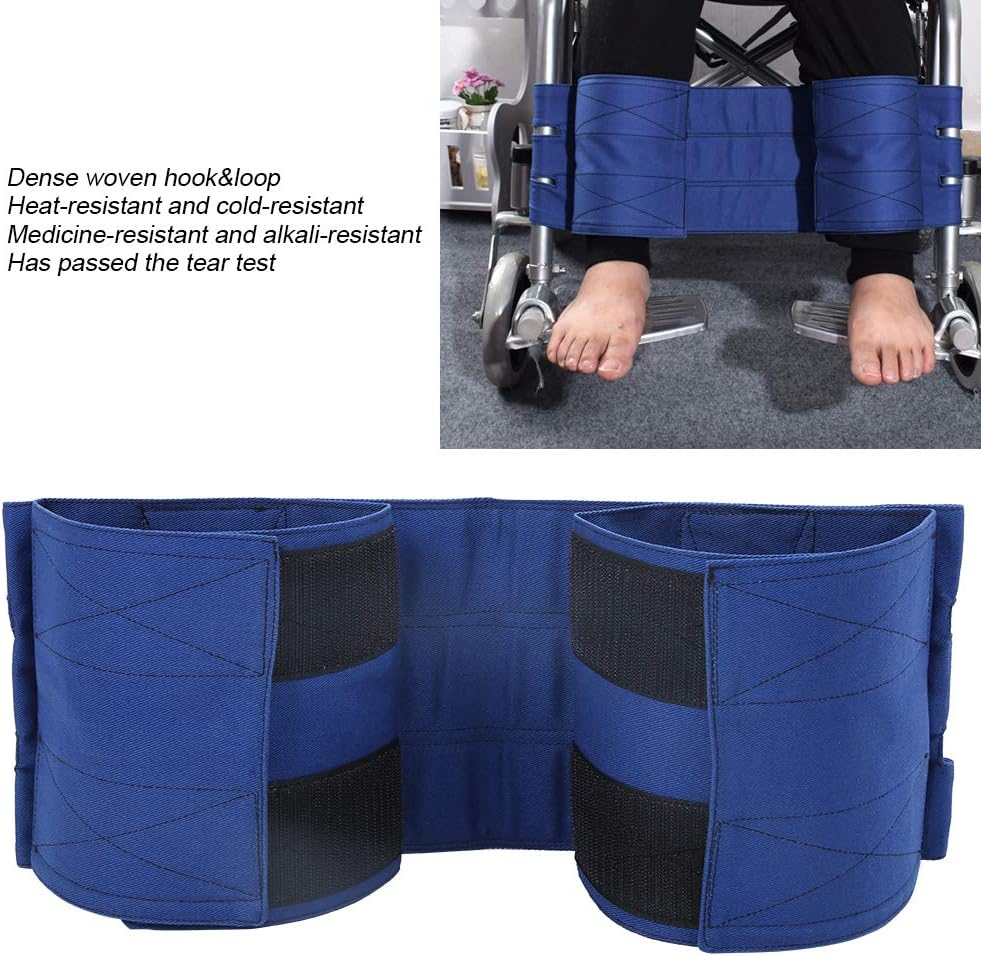 Wheelchair Leg Rest Seatbelt Restraining Strap Footrest Chair Harness Adult Wheelchair Support Safety Belt for Elderly Restraints Foot Straps for Handicap Disabled : Health & Household