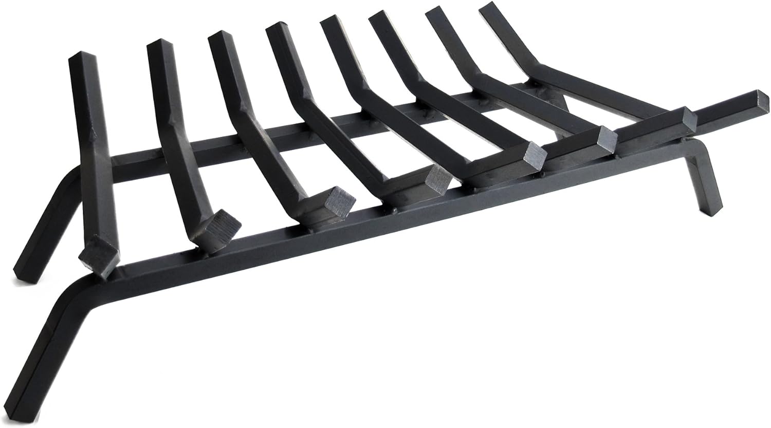 Pleasant Hearth - 3/4" Premium Solid Steel Fireplace Grates - Lifetime Warranty, Black, 33-Inch