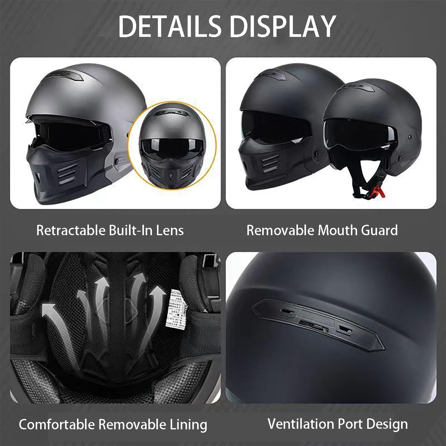 Casco De Moto Modular Bluetooth, Casco Abatible con Doble Visera, Homologado ECE 22.06, Micrófono, Guantes, Casco Integral para Motocross, Scooters, Cruisers Y Ciclomotores G,Medium