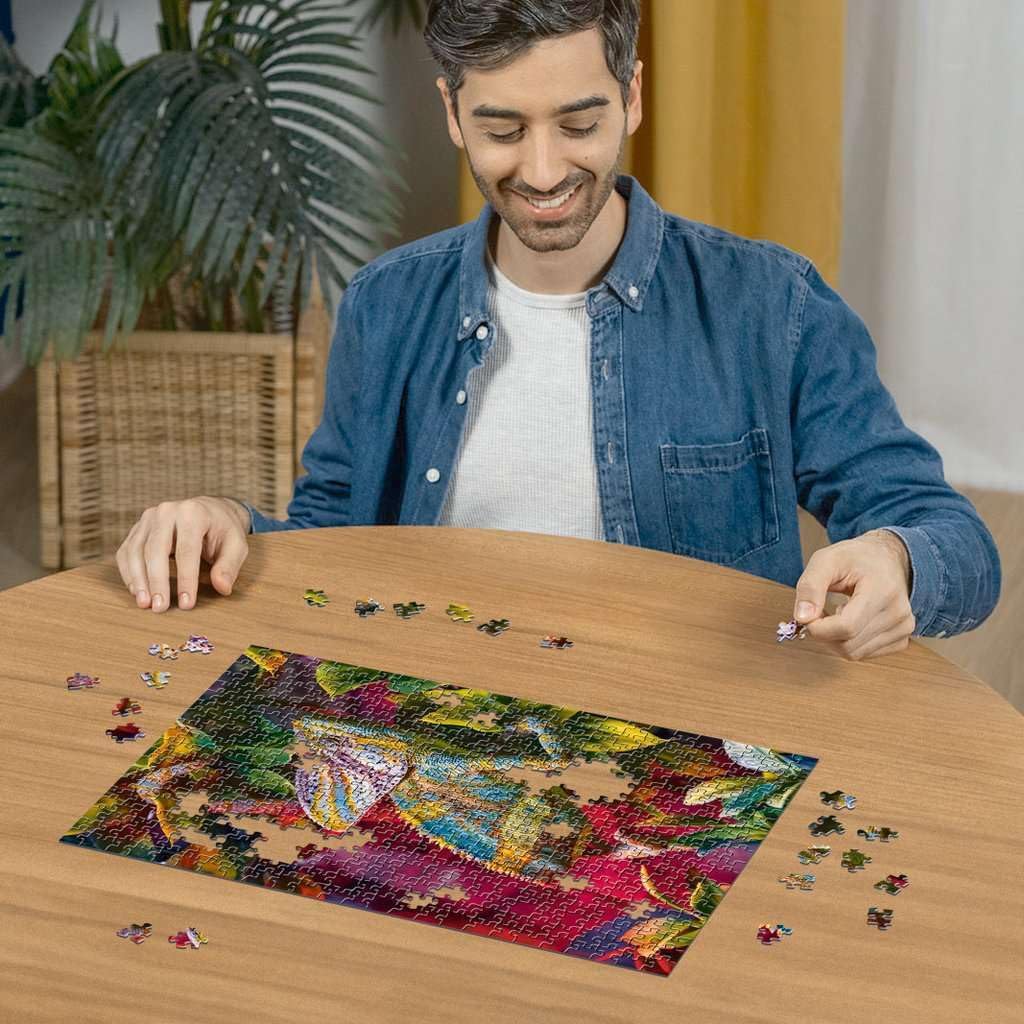 Ravensburger Colorful Animals - Chameleon - 500 Piece Jigsaw Puzzle | A Mesmerizing Blend of Patterns & Textures | Unique and Vibrant Challenge