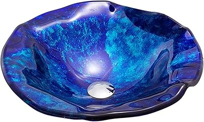 Kraus C GVR 210 RE 10 Bathroom Combo   21 7/8" Golden Pearl Glass